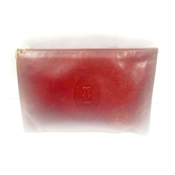 Cartier Handbags - Cartier Leather Clutch PM